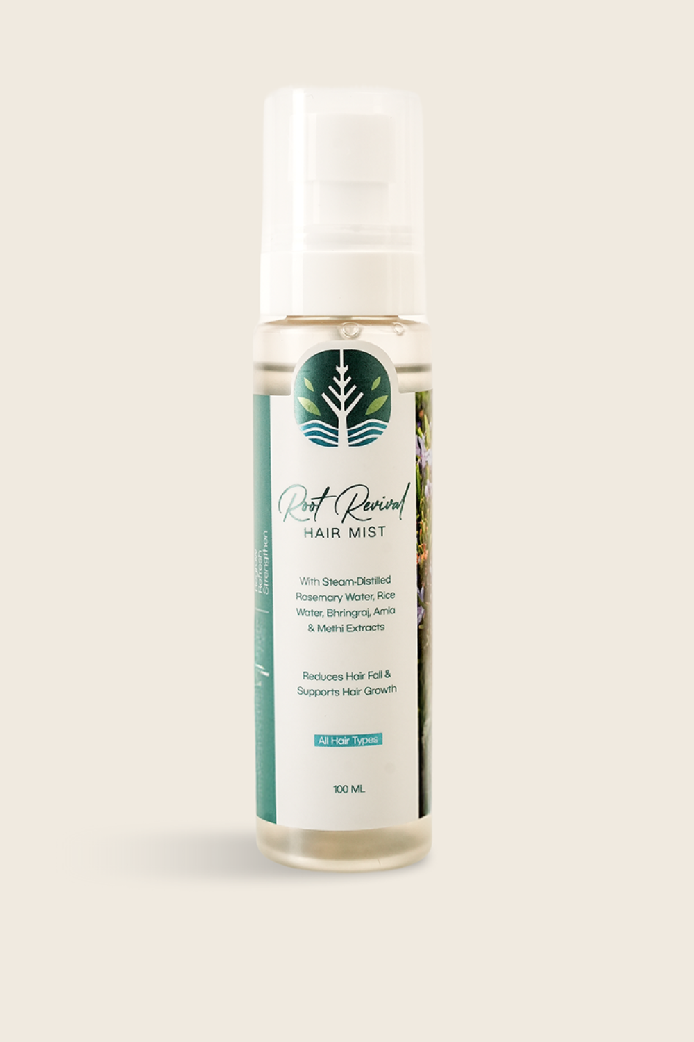 SARVA Root Revival |100ml Ayurvedic Hair Mist for Hair Fall Control & Regrowth Boost Steam-Distilled Rosemary Water • Rice water • Bhringraj • Amla • Methi Extracts