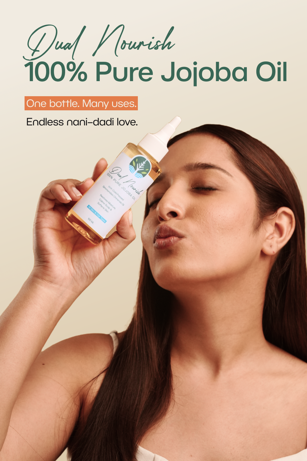 Dual Nourish 100% Pure Jojoba Oil (100 ml)