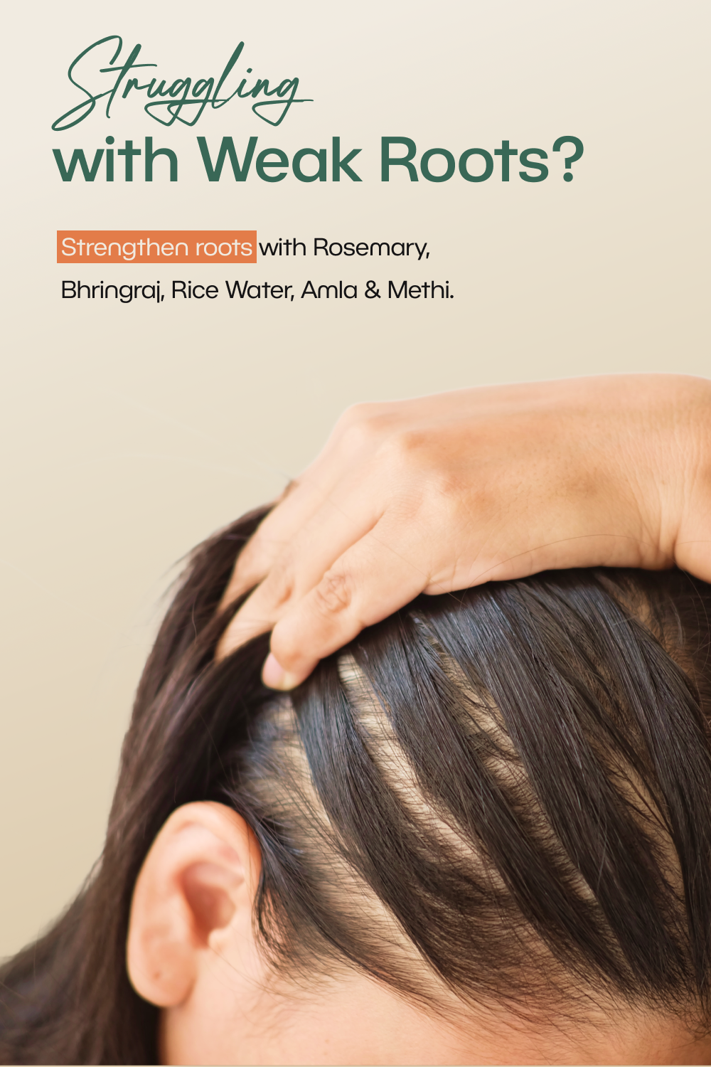 Natural hair growth mist for women and men; Sarva Root Revival Hair Mist with rosemary leaf water, amla, methi seed, aloe vera, birch, rice water, bhringraj, panthenol, milk protein, and lavender oil; promotes stronger, thicker hair and scalp health