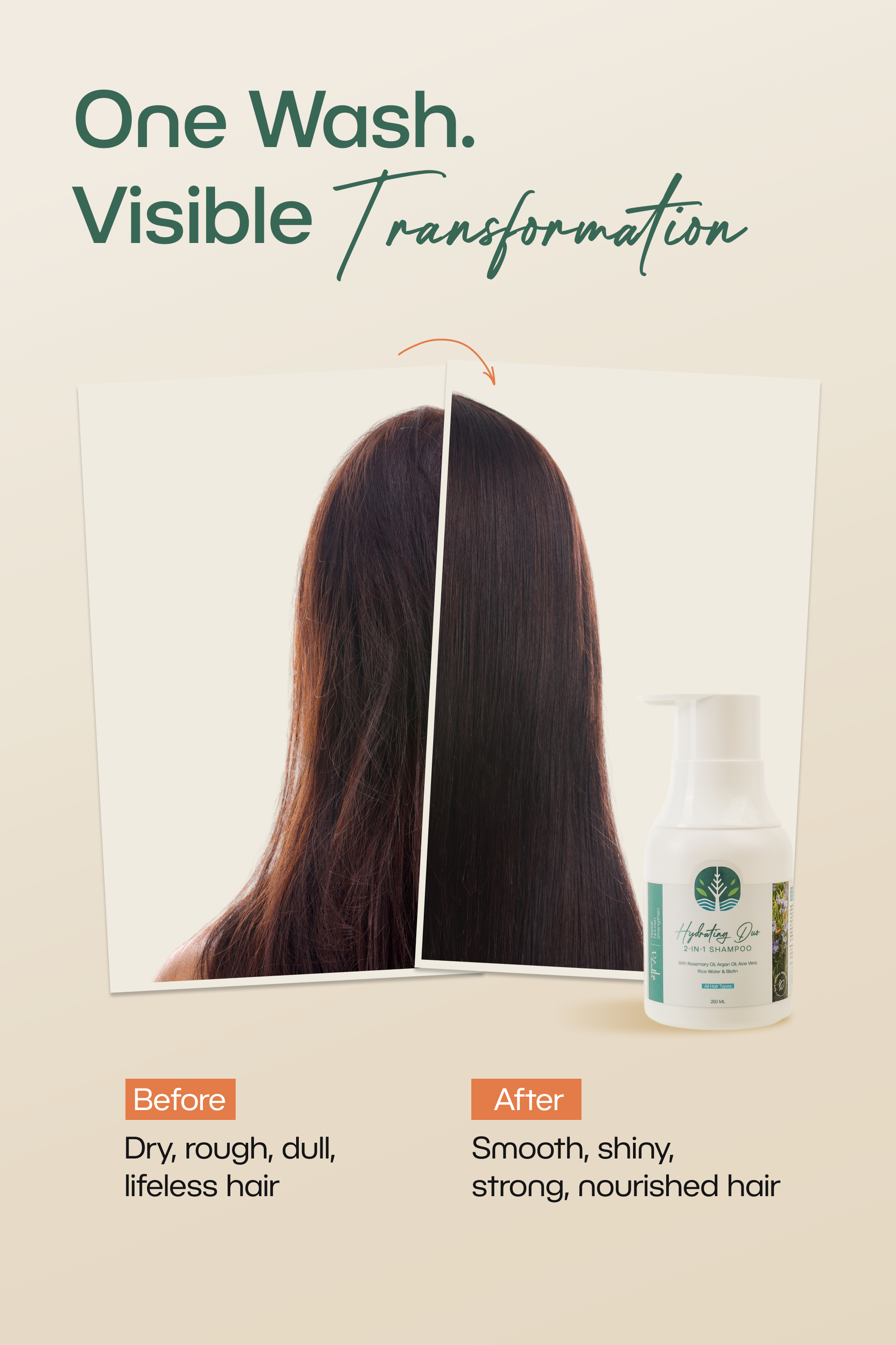 Hydrating Duo 2-in-1 Shampoo & Conditioner (250ml)